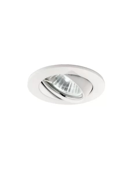Spot encastré pivotant Ideal Lux 083179, blanc, 1 x 50 W, culot GU10, orientable